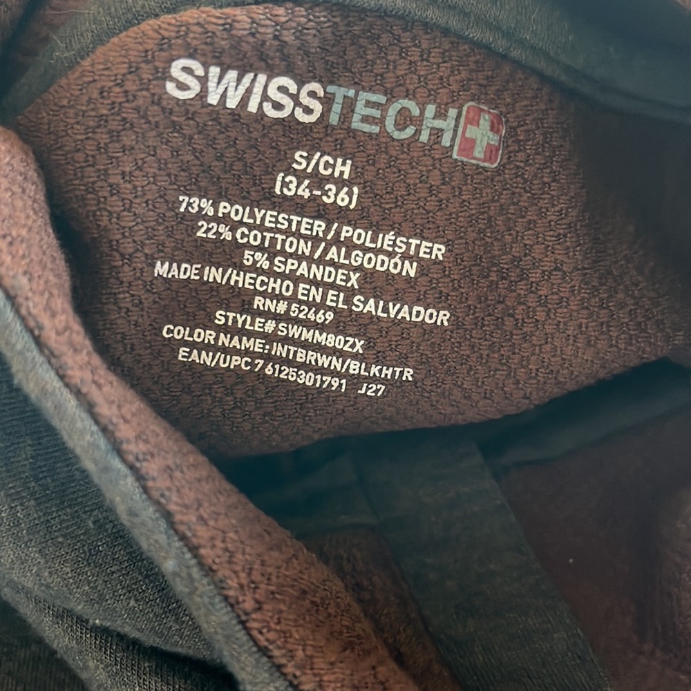 Swiss Tech Coffee Brown Pullover Lightweight Long… - image 7